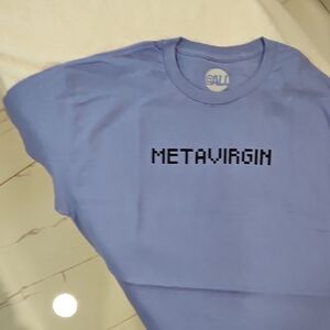 Metavirgin Blue T-Shirt Men's size large